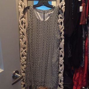 Black and White Zig Zag dress